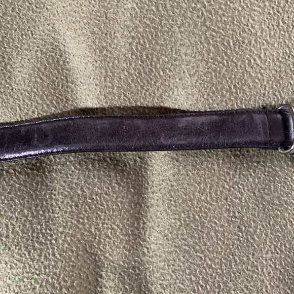 GUC Men’s Alfani black leather belt.  Size 34. - Picture 6 of 7